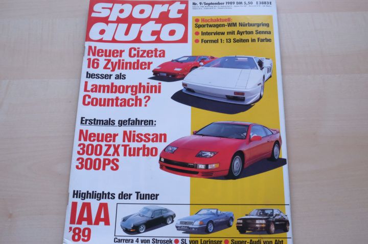 Deckblatt Sport Auto (09/1989)